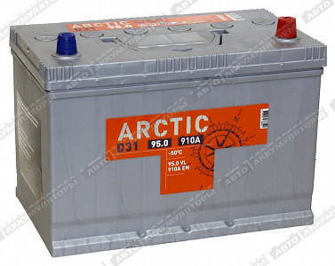 Легковой аккумулятор Arctic Silver 6СТ-95.0 VL (D31FL) - фото