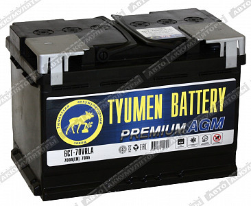Легковой аккумулятор Premium 6СТ-70.0 AGM - фото