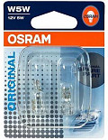 Автолампа сигнальная 12В OSRAM W5W 12V-5W блистер 2шт. 