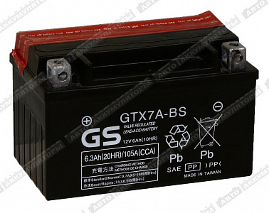 Мотоаккумулятор GTX7A-BS - фото