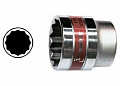 MATRIX Головка 12 мм, 12-гр, CrV, под квадрат 1/2", хромир. 